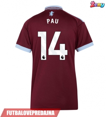 Lacne Ženy Futbalové dres Aston Villa Pau Torres #14 2026-27 Krátky Rukáv - Domáci